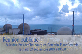 Campagne de distribution de comprimés d’iode stable // Réunion publique à Cherbourg le 24.09.2019